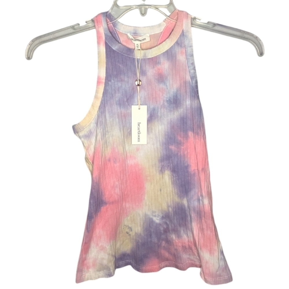 NWT Heartloom tye dye cotton candy tank top size woman's medium